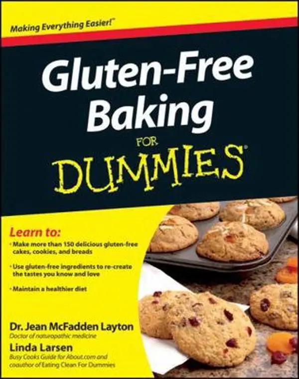Used Paperback Book - Gluten-Free Baking For Dummies by Jean M. Layton (English) - Easy Recipe Healthy Cookbook for Celiac Disease, Good for No-Gluten Diets, 392Pp