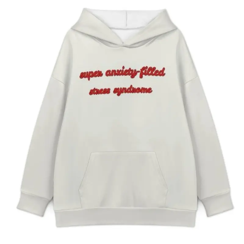 Unmotivated Hoodie - Super Anxiety Filled Stress Syndrome Design