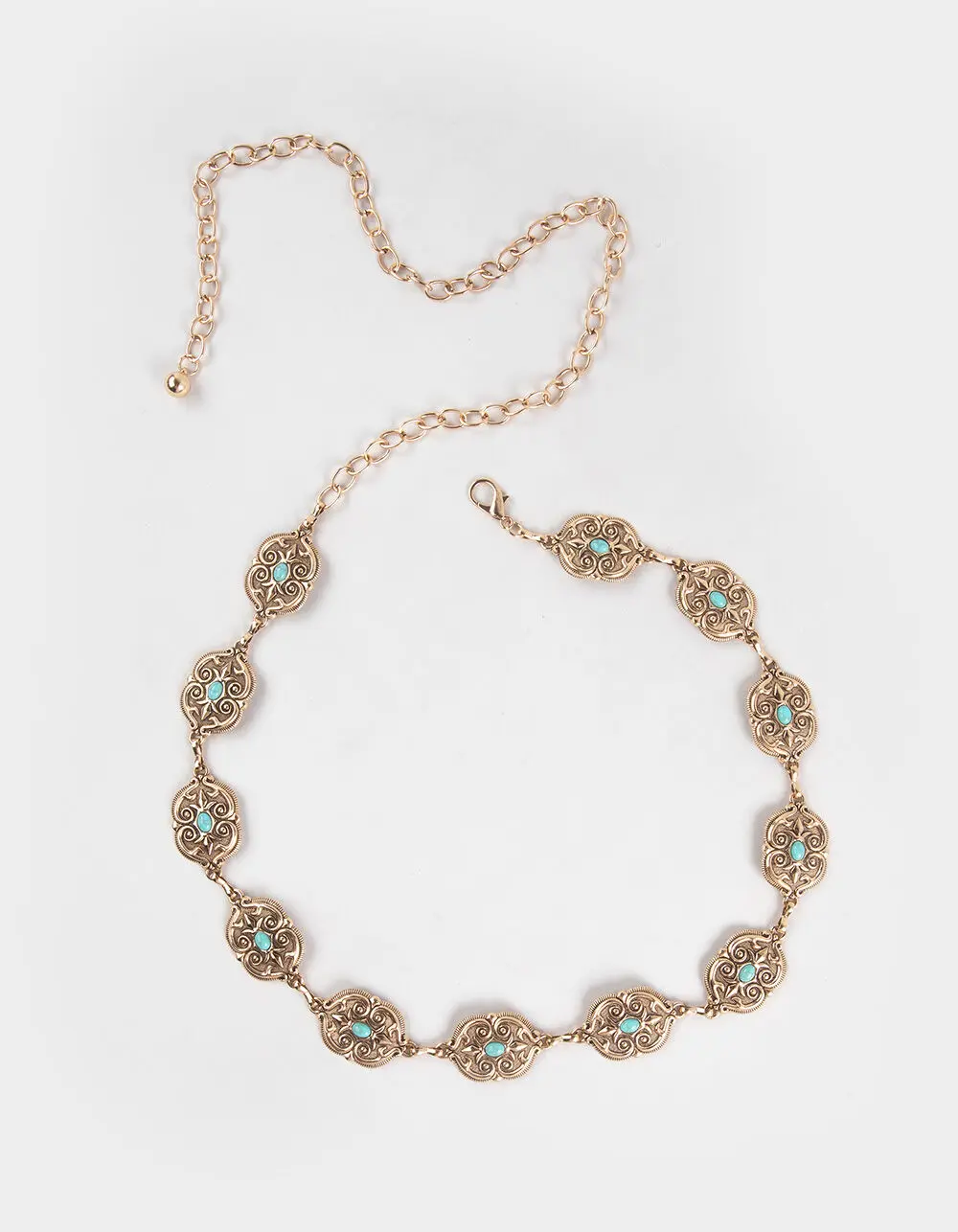 Concho Chain Belt, Gold