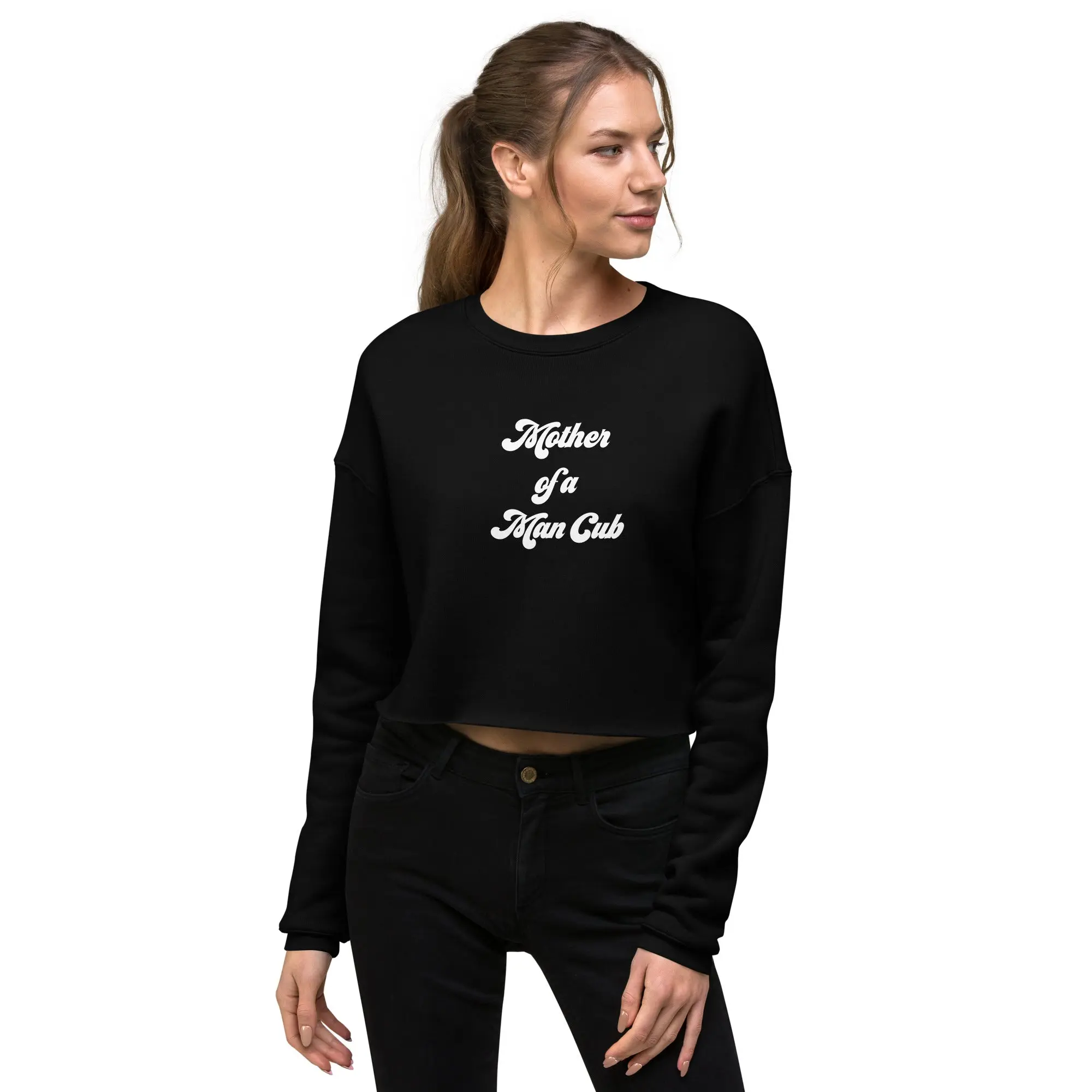 Mother of a Man Cub Crop Sweatshirt