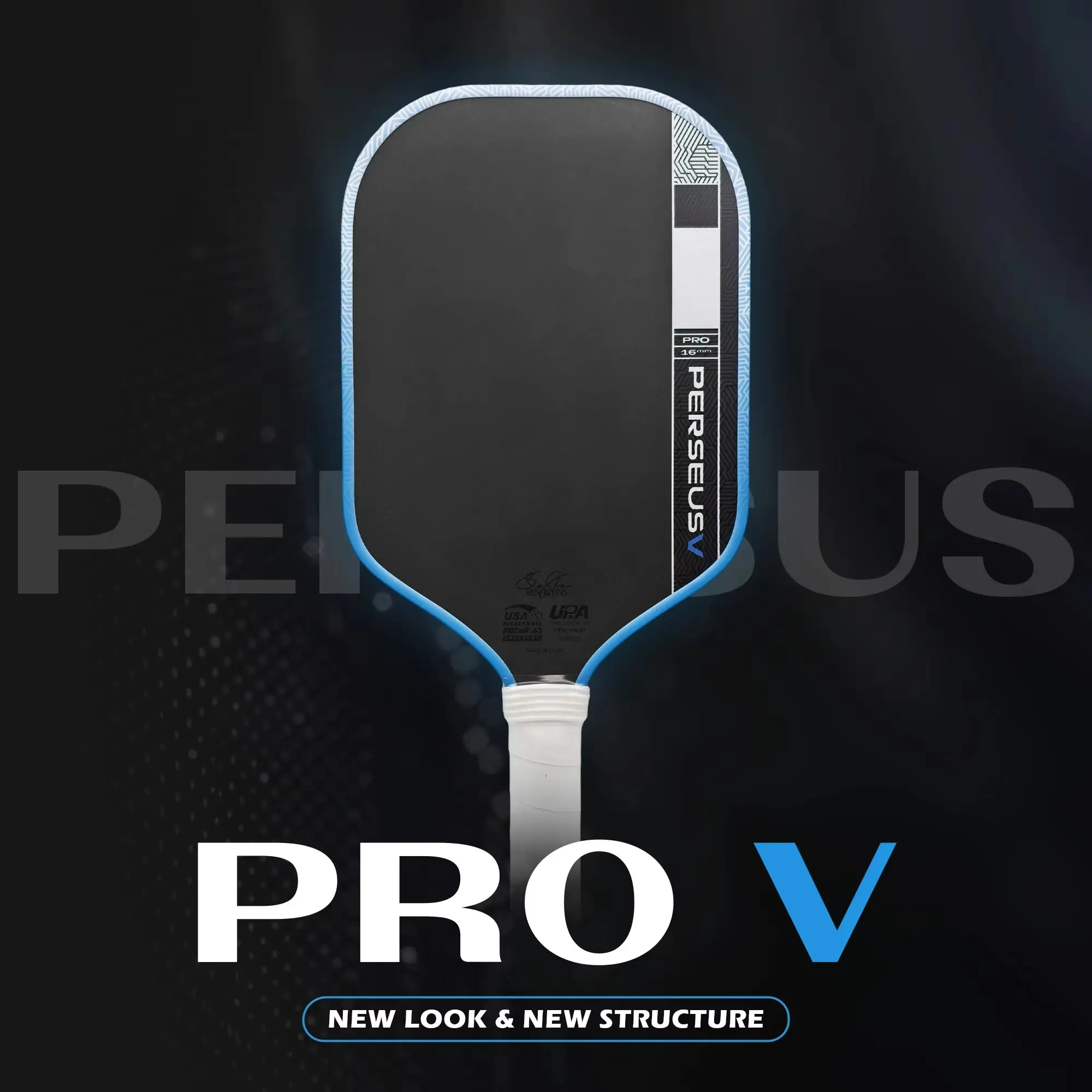 Prov Pickleball Paddle Carbon Fiber Frame, Controlled Deformation, Energy Storage, Quick Return, Offensive and Defensive Performance