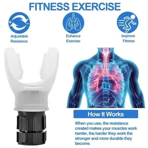 Portable Lung Breathing Exercise Device, Adjustable Resistance Endurance Trainer, Portable Breath Fitness Equipment, Home Workout Equipment, Home Training Equipment
