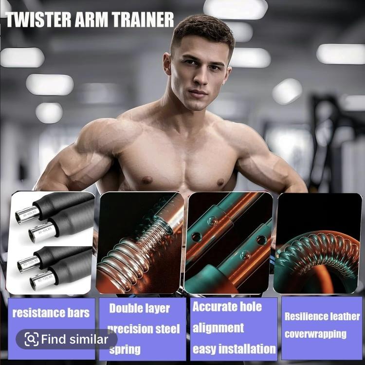 Adjustable Spring Twis60100lbs Adjustable Twister Arm Exerciser Portable Home Fitness Kit Unisex Forearm Triceps Strength Training Equipmentter Arm Exerciser 60100lbs Portable Home Fitness Equipment Unisex Forearm Triceps Chest Training Essential
