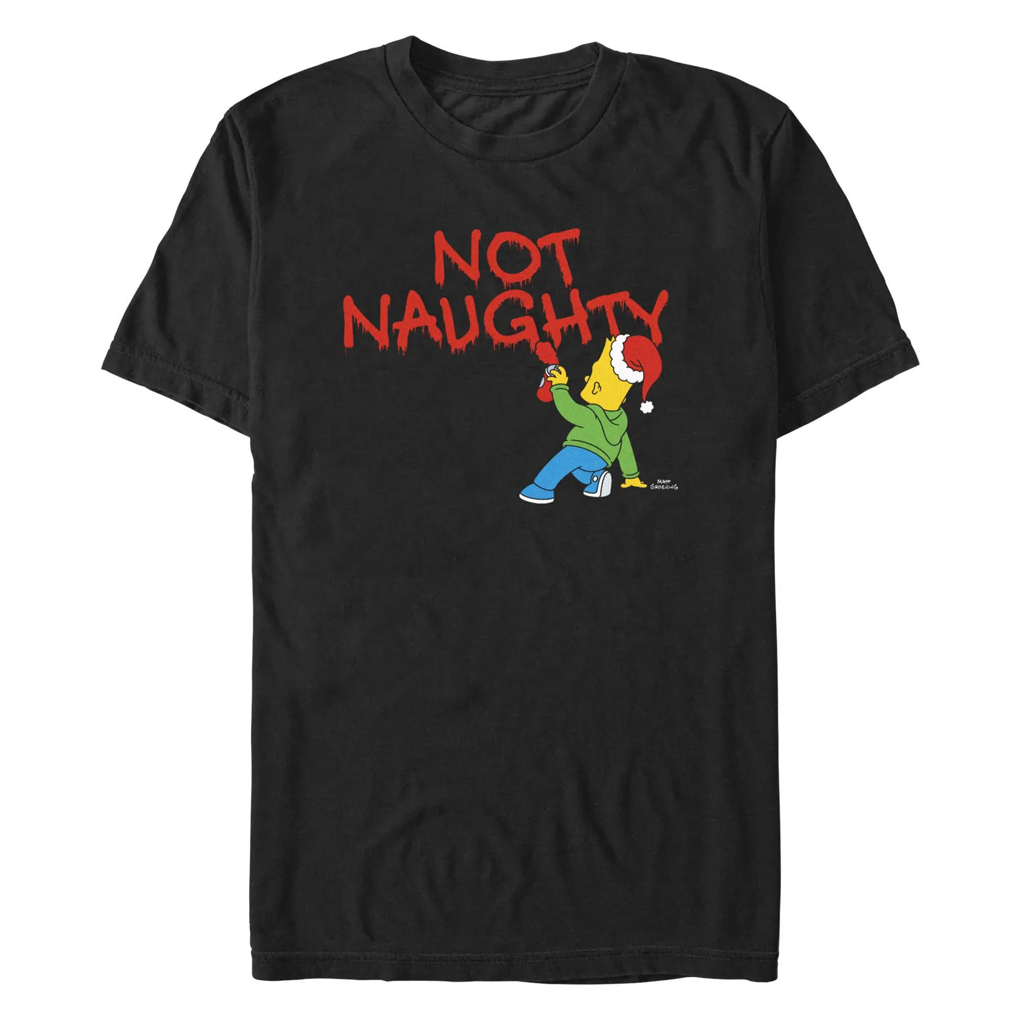Men's The Simpsons Bart Not Naughty T-Shirt