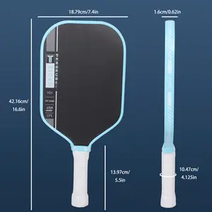 Tiger Pro Carbon Fiber Pickleball Paddle - 16mm Thick, Textured, carbon friction surface, Ben Johns Perseus Pro IV, Rotational Powerhouse with Cold Pressed Design for Unmatched Control and Performance - Ideal for Competitive Players