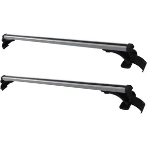Universal Roof Rack Cross Bars 48 330LB Car Top Roof Cross Bar Luggage Cargo Carrier Rack w/ 3 Kinds Clamp Silver