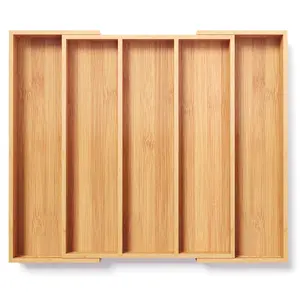 The Expandable Bamboo Utensil Organizer | Custom-Fit Drawer Storage