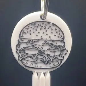 Burger (4) NFC Keychain – One Tap, All Flavor