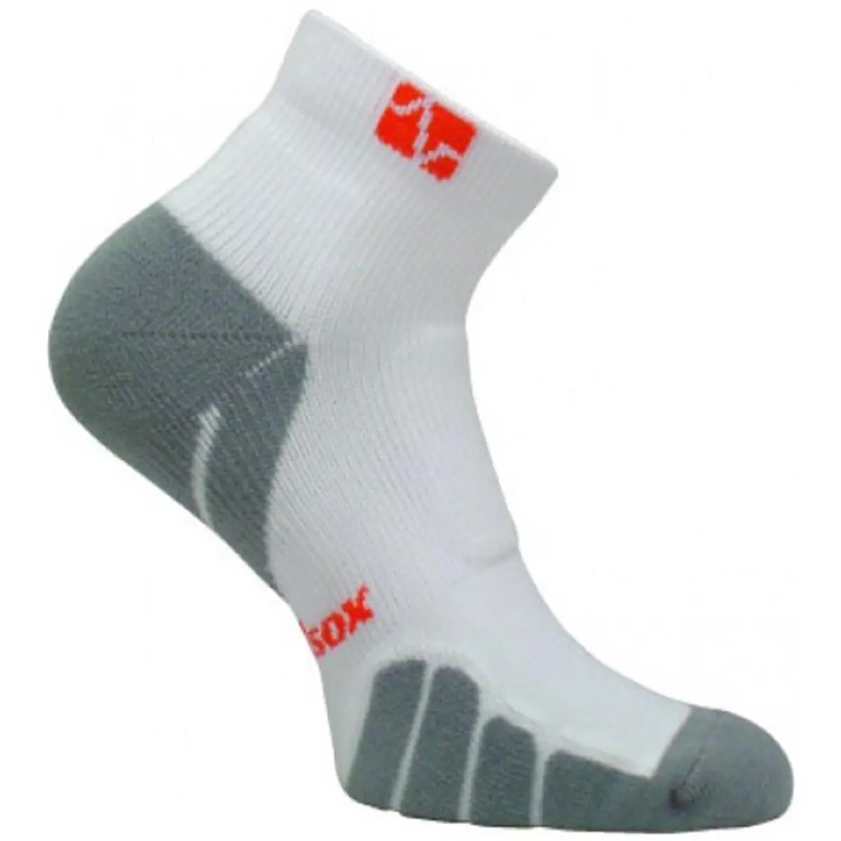 Vitalsox Ghost Court Socks for Adults, Breathable Drystat Fabric with Plantar Support for Tennis - White, Medium