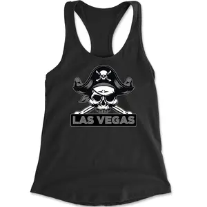 Raider Skull Straight Outta Las Vegas Racerback Tank Top for Women
