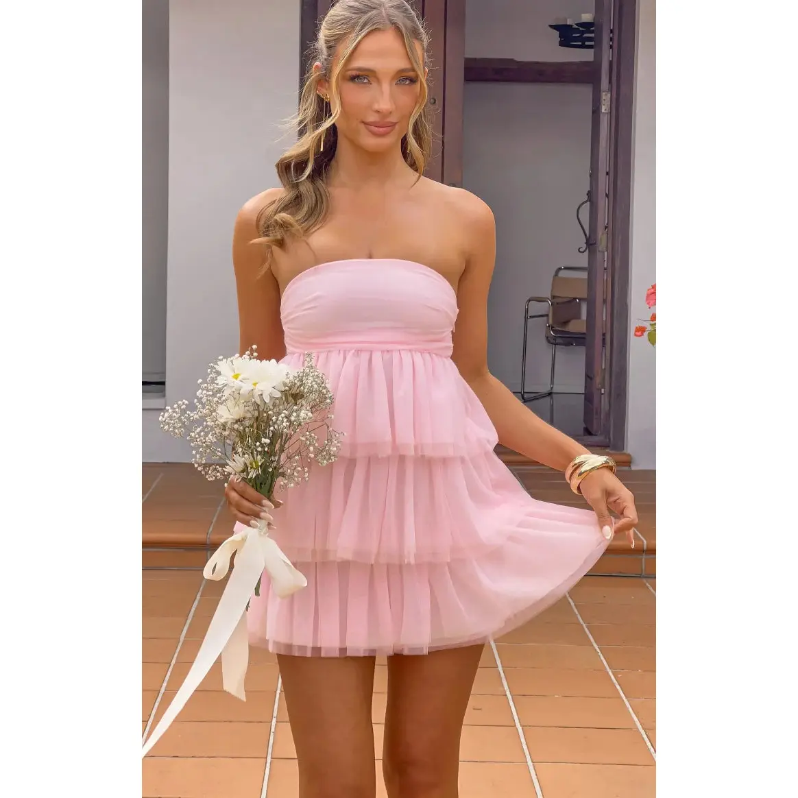 Birthday Girl Pink Mini Party Dress