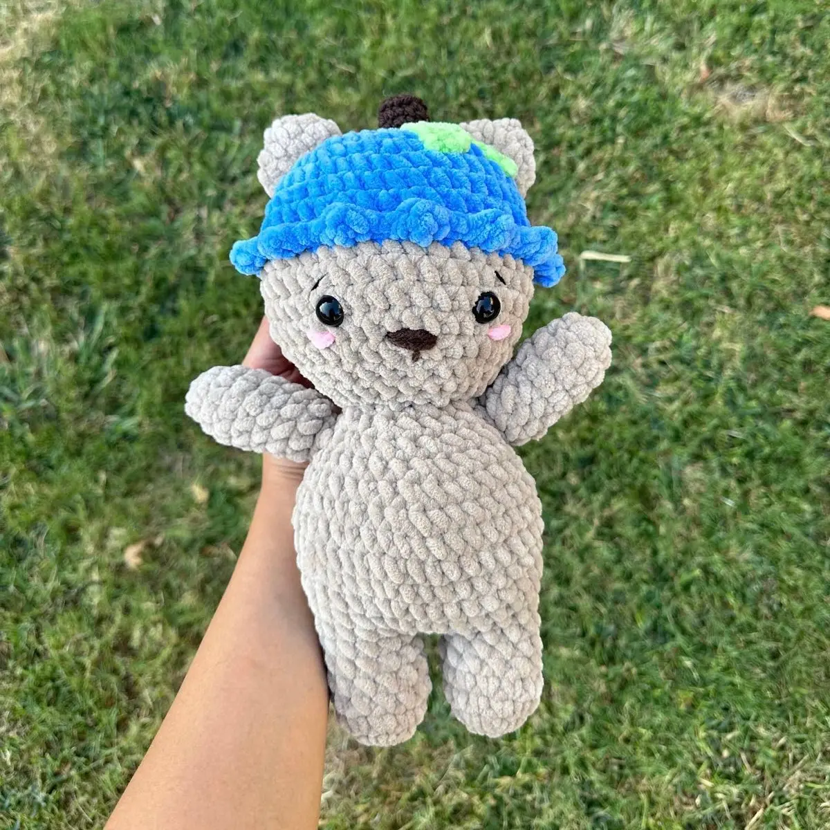 Crochet blueberry bear