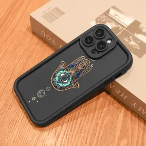 Hamsa Hand with Evil - Eye and Celestial Elements Design for iPhone17/17PROMAX/17PRO/16/15/14/13/12/GALAXYS21/S22/S23/S24 Celestial Eye Layered Phone Case customized trends Cool trend BOBOJT641001