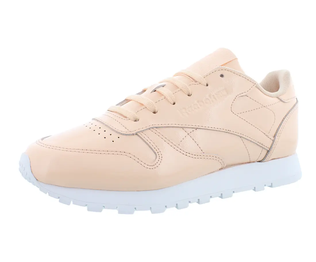 Reebok Women's Classic Leather Patent Sneaker, Casual Low-Top Sports Shoes, Everyday Footwear