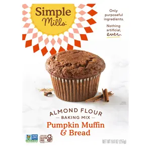 Simple Mills Almond Flour Baking Mix, Pumpkin Muffin & Bread, 9 oz (255 g)