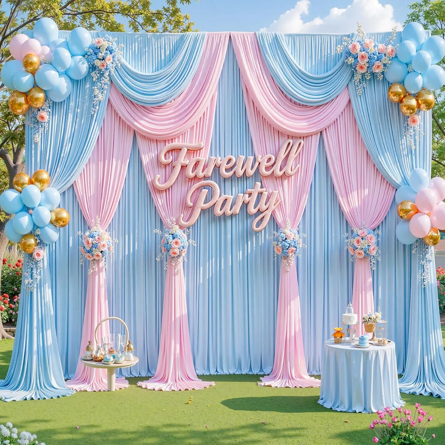 Solid White Photo Backdrop Curtains - 4x10FT Rod Pocket Synthetic Polyester Drapes, Wrinkle-Free, Smooth Texture, Anti-Snagging, Easy Hang & DIY, Decorative for Baby Shower, Ceremony, Multiple Events Photography, Banners, Wedding