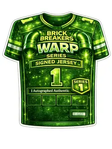 WARP LEVEL BRICK BREAKER SERIES SIGNED JERSEY  - PYD - OR SPORTS TRADING CARD