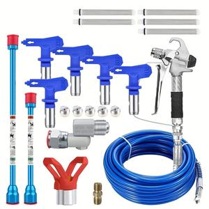 paint sprayer kit, high pressure airless paint sprayer kit, paint sprayer accessories for house, wall, fence, boat painting