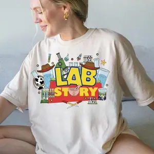 Phlebotomist T-Shirt - Lab Story 2026 Design Lab Week 2026 Gift For MLT Tech Clinical Laboratory Team E
