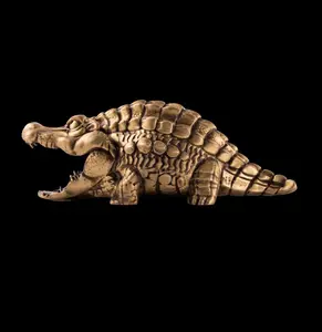 Brass Crocodile Pencil Sharpener