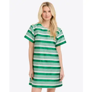 Emmaline Shift Dress in Ottoman Stripe