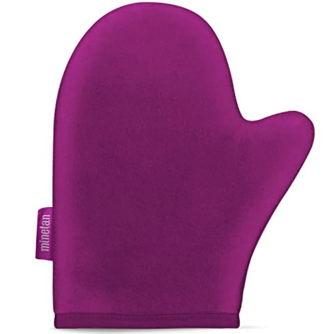 MineTan Self Tanning Mitt for Face & Body - Bronze, Smudgeproof, Streak-Free, Velvety Soft Beauty Product Sunless Tanner Applicator Glove with Thumb, Washable, Reusable, Ideal for Personal Foam, Mousse Use