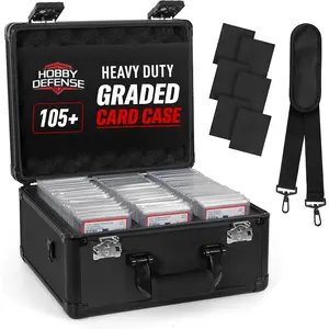 Graded Card Case, 3 Row Graded Card Storage Box, Trading Card Case, PSA Card Cases for Sports Cards Case, BGS PSA Slab Case For Graded Cards, PSA Card Holder, Card Carrying Case