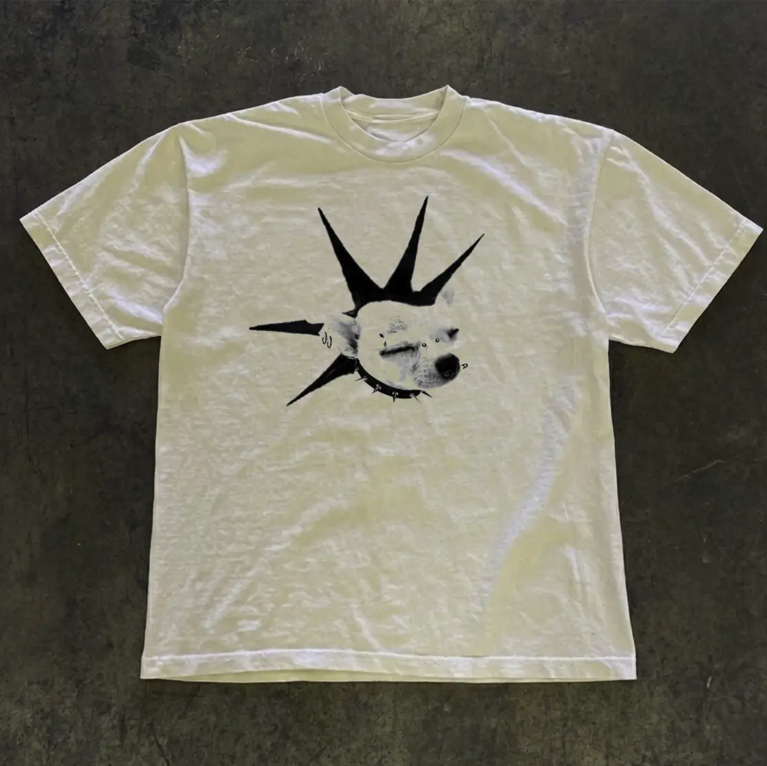 Y2K Chihuahua Rock Graphic Tee, Unisex T-shirt, Gift T-shirt, Y2k Unisex Graphic Tees Gothic Grunge Emo Scene Amity Affliction Style Clothes Menswear Womenswear Streetwear