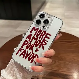 More Aesthetic Transparent Phone Case, Soft Tpu Cover for iPhone 16 15 14 13 12 11 Mini Plus Pro Max, Stylish Full Protection