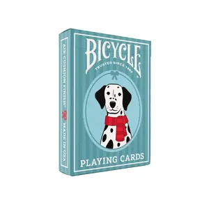 Bicycle Playing Cards Dalmatians Blue Standard Poker Card Set - Festive Dog-Themed Party Game for 12+ Years, Family Game Nights, Party Card Game