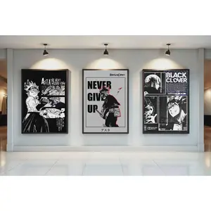 Black Clover Asta Poster Set 3, Manga Anime Wall Art( Unframed - Print Only )
