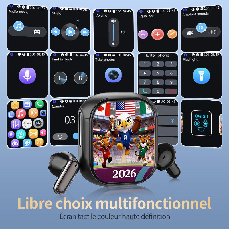 2026 Wireless Translator Earbuds – 134 Languages, LED Display, 40H Battery. Noise Cancelling HD Calls. Lightweight. Hi-Fi Sound. Best Tech Gift for Travelers Men Women