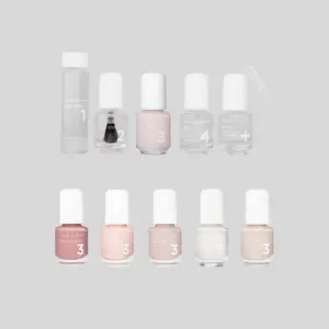 At the Altar Mini Flight and Prima Ballerina Mini Kit, Fingernails and Toenails, Professional Nail Care System, Long-Wear Chip-Resistant Formula, 10-Piece Bundle, 0.93 fl oz Total.