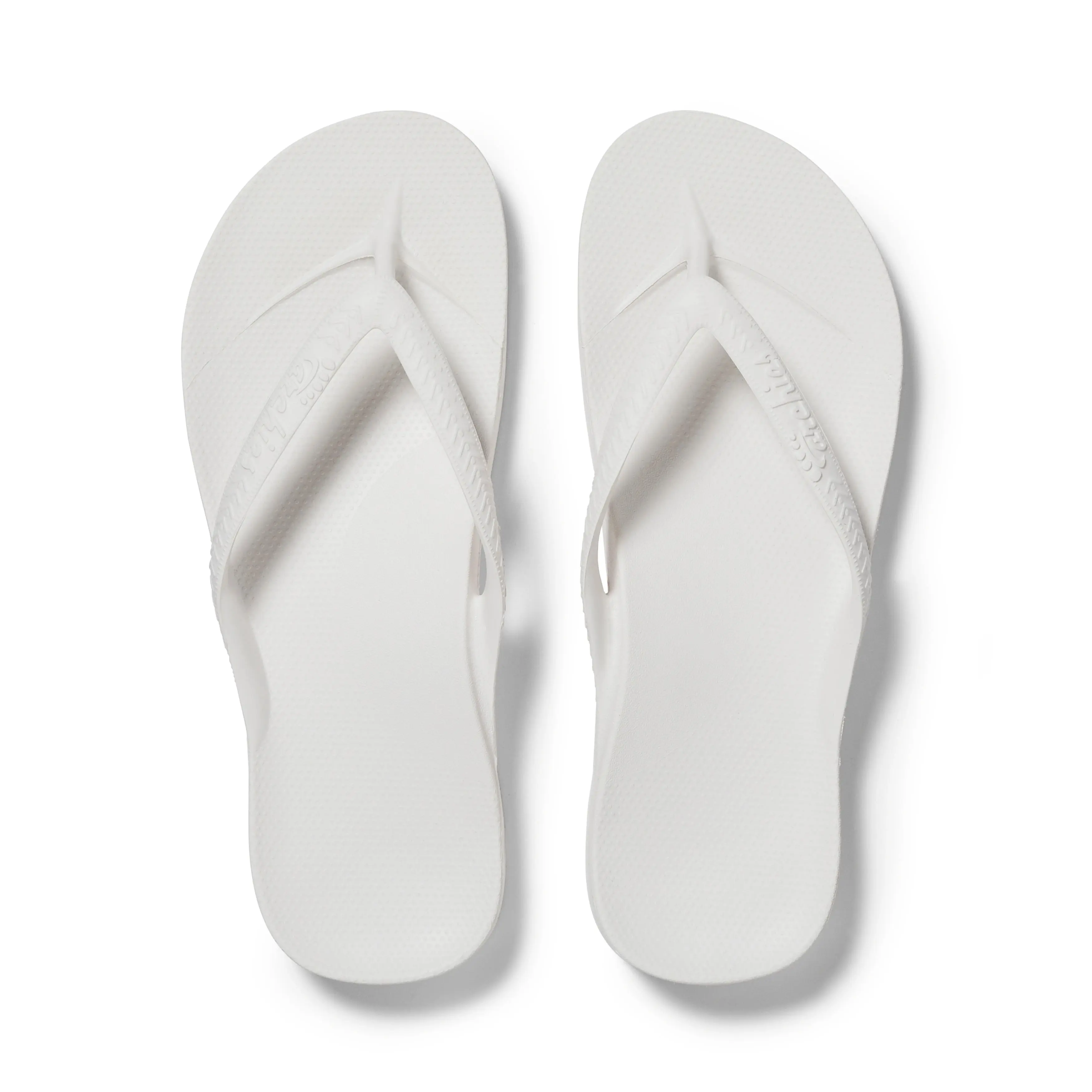ARCHIES| White Arch Support Flip Flops for Men & Women – Orthotic Sandals for Plantar Fasciitis Relief – Lightweight, Cushioning, Shock-Absorbing Thong Sandals for Walking, Foot Pain & All-Day Comfort Footwear Flipflop