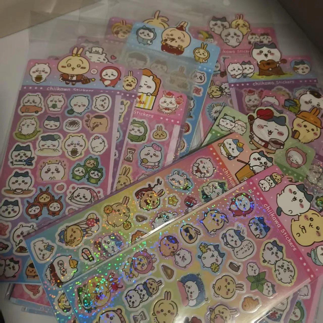 Chiikawa Kawaii Cartoon Stickers 20 Sheets 400+ Pieces Cute Decorative Scrapbook DIY Journal Planner School Supplies Gift