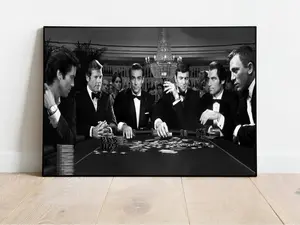 James Bond Poker Game Poster Decor Artwork Ornaments Wall Decoration Room