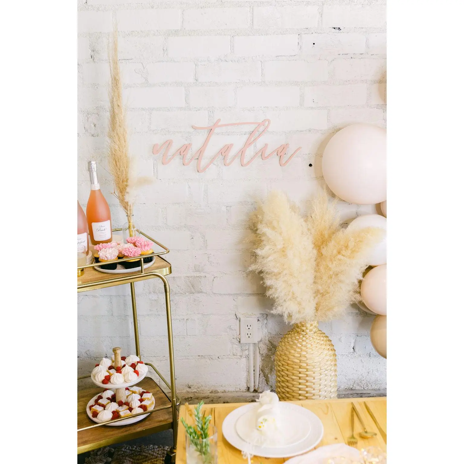 24" Modern Personalized Name Acrylic Sign