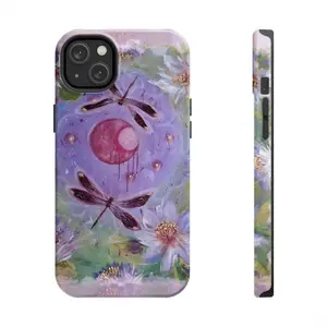 Oil Painting Style Dragonfly Pattern Phone Case-Durable, Shock Absorbing and Stylish Protection, Phone Case Suitable for Iphone 11/12/13/14/15/16/17 Pro Promax Plus Air and Samsung S22/S23/S24/S25 Plus Ultra Fe, Perfect Birthday Gift for Friends.