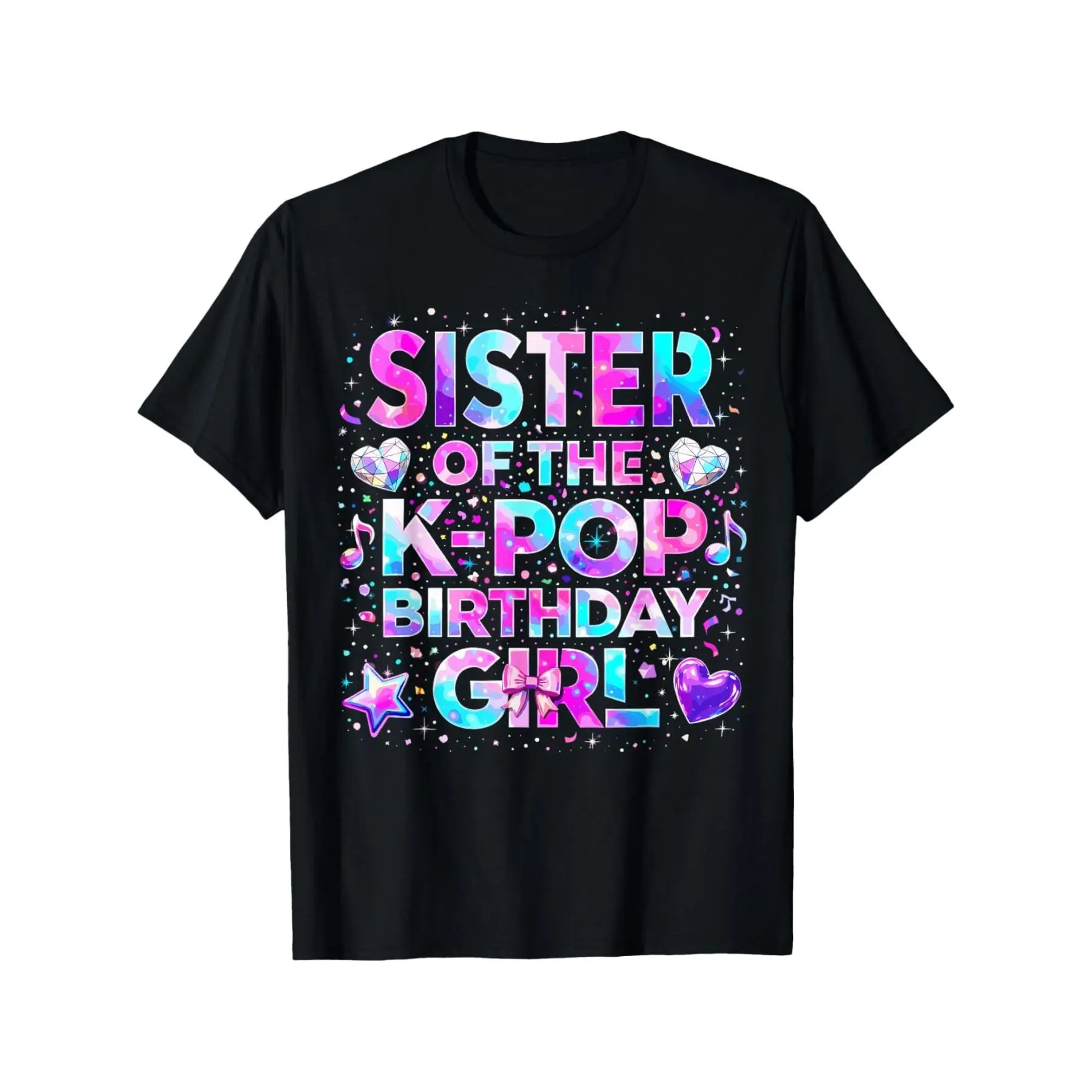 [100% Cotton] 100% Cotton Sister of The K-Pop Birthday Girls Korean Music T-Shirt graphic tee
