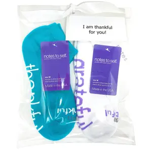 Thankful for You 2-pair gift bag: I am thankful™ + I am grateful™* sock set