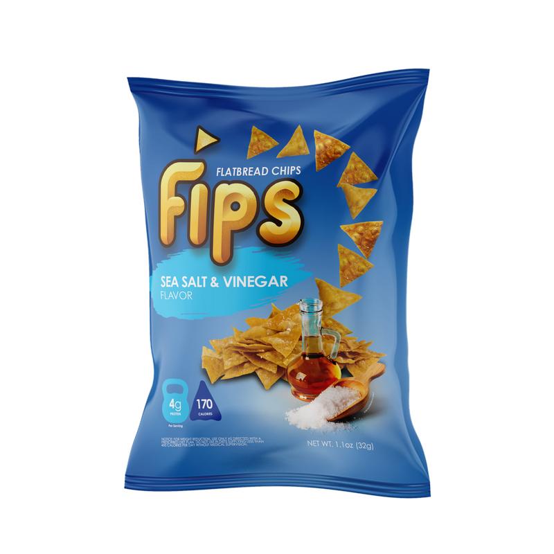 Cut Da Carb FIPS CHIPS 4-Pack Sample - Light Crispy Flatbread Chips in 4 Flavors - Perfect for On-the-Go Snacking