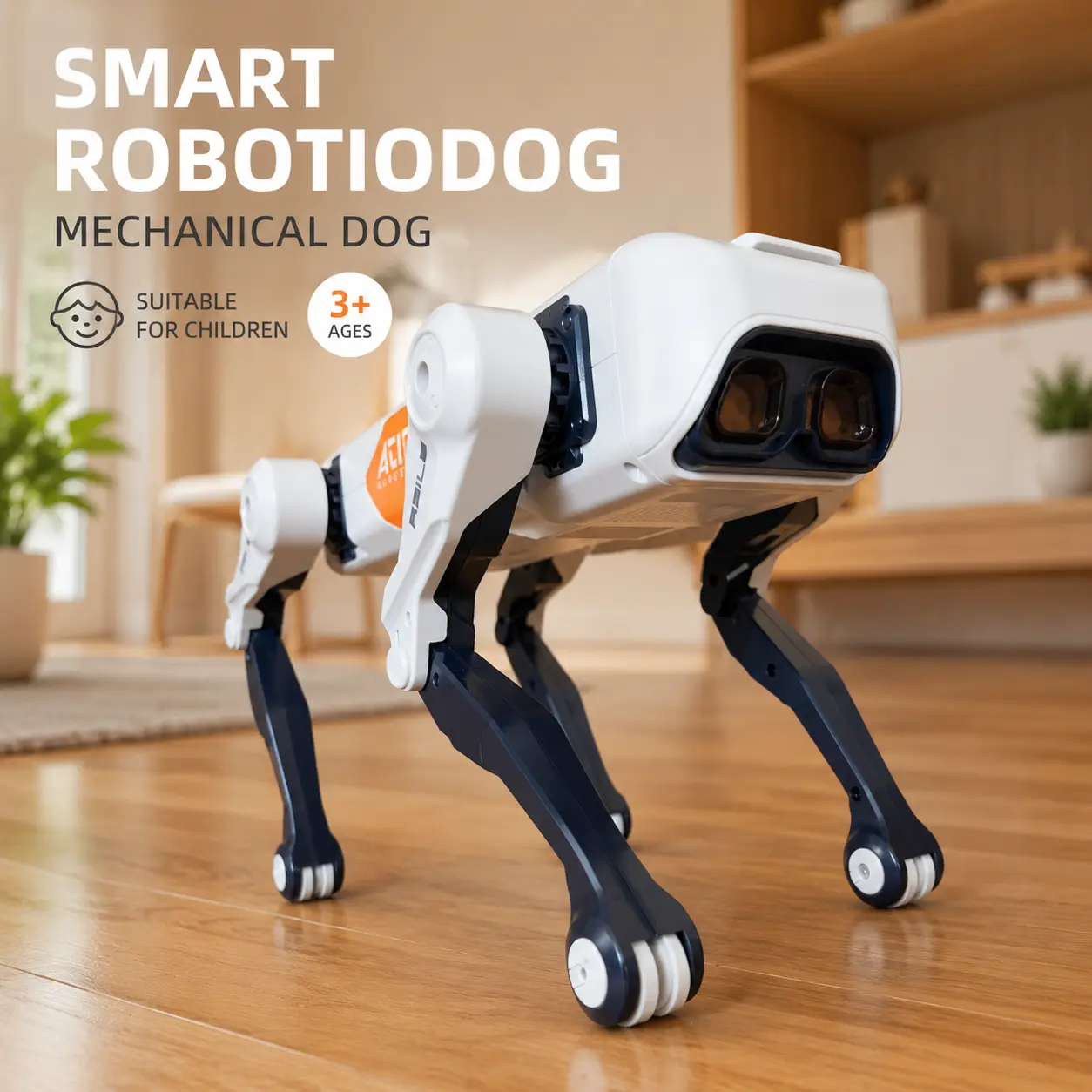 Remote Control Robotic Dog Toy, 4-Leg Bionic Mechanical Puppy, Programmable Interactive Toy, Kids Holiday Gift