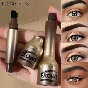 1PC Waterproof and Long-lasting Eyebrow Tint with Brush, Long-lasting Waterproof, Push-type Design, Easy To Shape Natural and Wild Eyebrows, Eyebrow Cosmetics, Eyebrow Makeup Products, Eyebrow Pencil