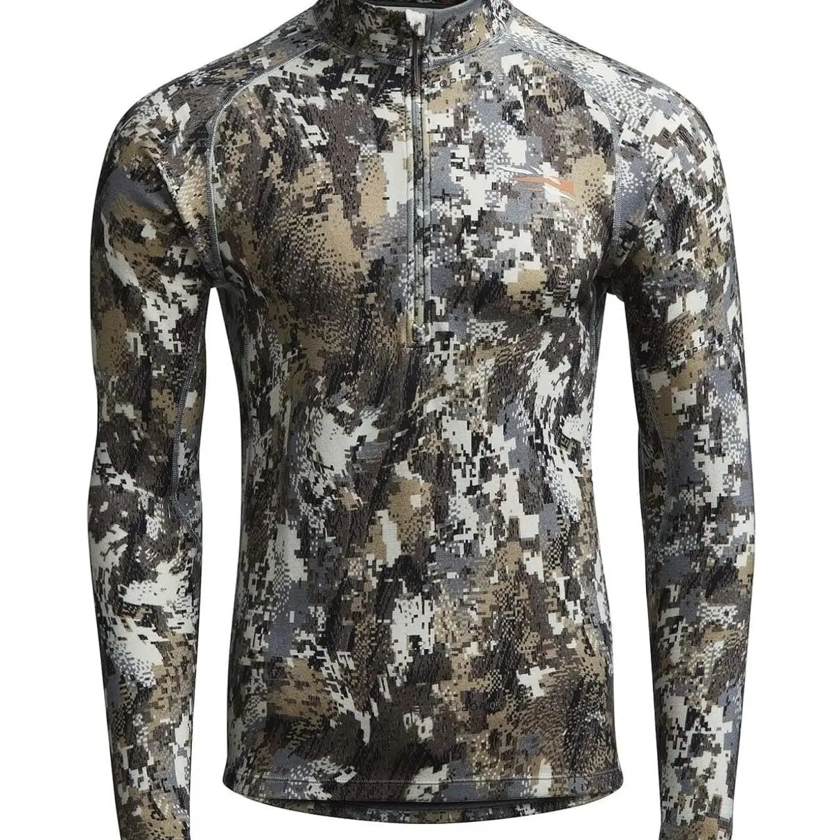 Lightweight Bowhunting Camo Zip Shirt Performance Outdoor Gear All-Over Print Long Sleeve 1/4 Zip Jersey Premium Bird’s Eye Pique Fabric Breathable Moisture-Wicking Relaxed Fit Full-Color Sublimation S to 5XL