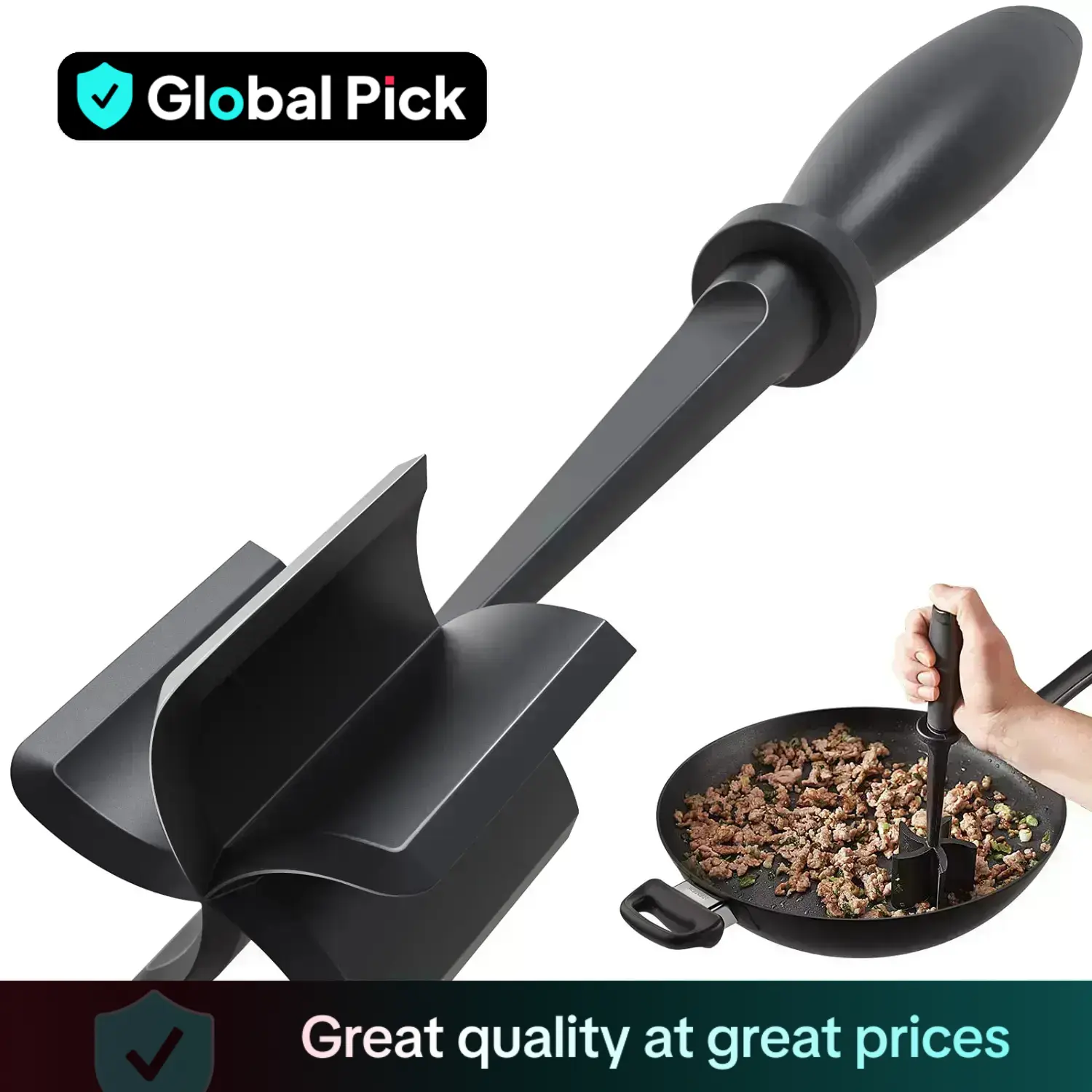 Handheld Meat Chopper, Non-stick Meat Mincer, Manual Hamburger Meat Masher, Kitchen Meat Utensils, Chicken Shredder Tool, Kitchen Utensils Tools, Kitc