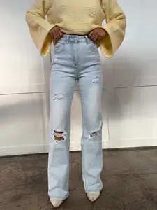 Amber 90s Vintage Boyfriend Jeans Light Wash