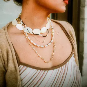 Multi Strand Shell Choker