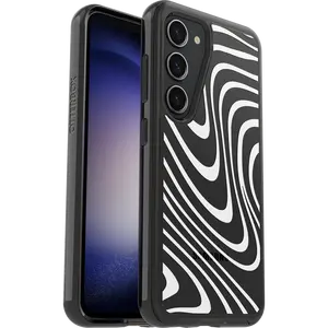 OtterBox Galaxy S23 Case Symmetry Series Clear Black + White