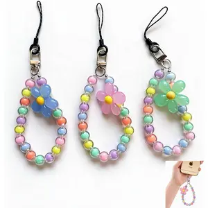 Cute Detachable Phone Charms Wrist String Mobile Phone Pendant Colorful Anti Theft Chain Keychain and Camera Pendant Decoration for Creative Personalized Accessory