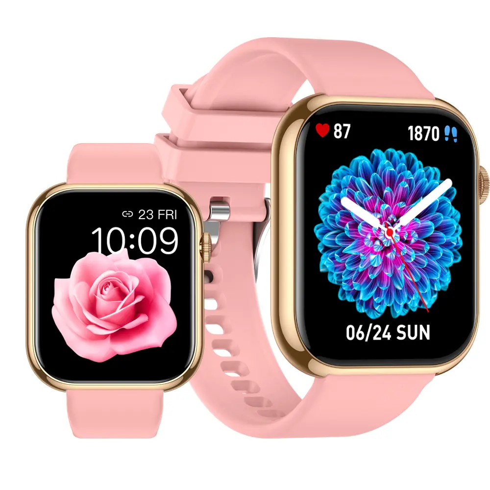 [DealsForYouDays] 1.85" Multifunctional Silicone Smart Watch, Wearable Device with Bluetooth Calling, 100+ Custom Watch Faces, Heart Rate Sleep Monitoring, Calorie Tracker, IP68 Waterproof, Magnetic Charging (Android iOS Compatible) - summerwins